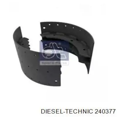 Compre 240377 Diesel Technic Sapatas do freio traseiras de tambor