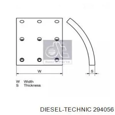 Placa sobreposta do freio traseira (TRUCK) 21534385 Volvo
