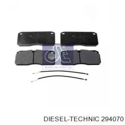 Compre 294070 Diesel Technic Sapatas do freio dianteiras de disco