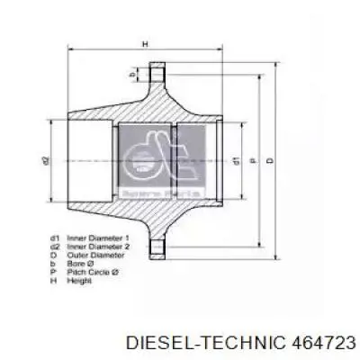 9463560201 Mercedes Cubo traseiro