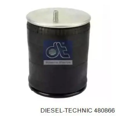Coxim pneumático (suspensão de lâminas pneumática) do eixo traseiro RML70081C Blacktech