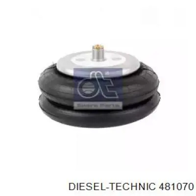 481070 Diesel Technic Coxim pneumático (suspensão de lâminas pneumática) do eixo