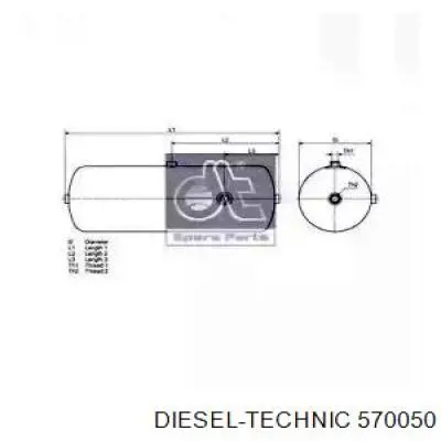 Tanque de recepção do sistema pneumático Febi 106057 preço, a partir de 138,96 USD