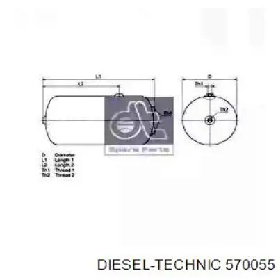 Compre 182222 Febi Tanque de recepção do sistema pneumático