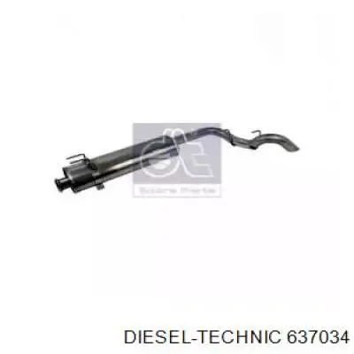 Silenciador, parte traseira 637034 Diesel Technic
