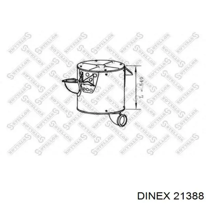 Silenciador, parte central e traseira Dinex 21388 preço, a partir de 554,31 USD