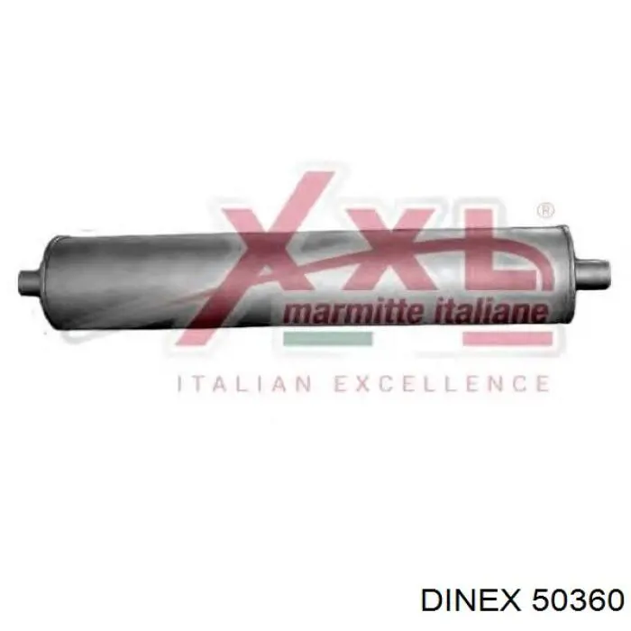 Compre 50360 Dinex Silenciador, parte central e traseira