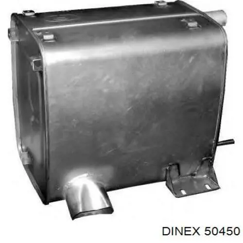 50450 Dinex Silenciador, parte traseira