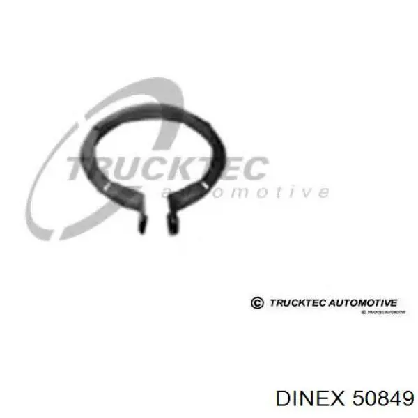 Braçadeira de silenciador dianteira 50849 Dinex