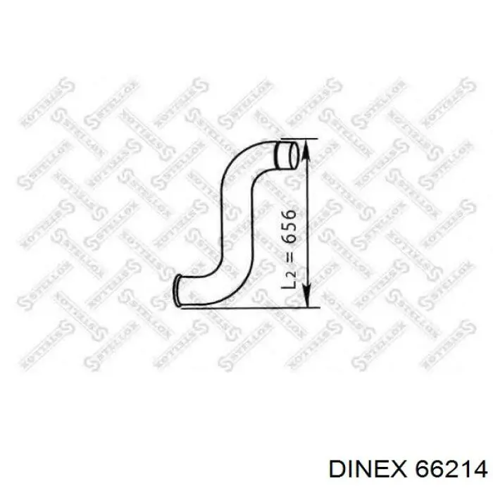 66214 Dinex Silenciador, parte central