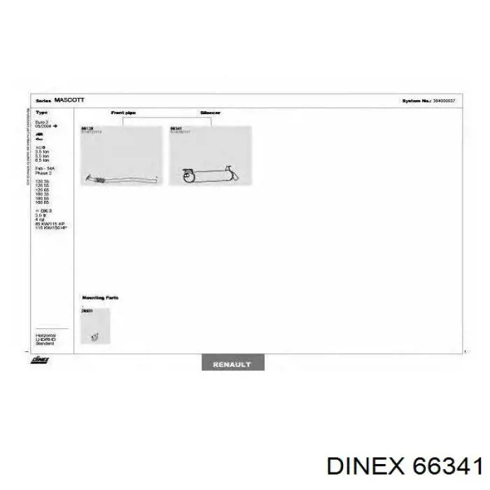 Silenciador, parte traseira Renault (RVI) 5010580117 preço, a partir de 122,11 USD