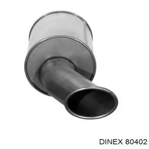 80402 Dinex Silenciador, parte traseira