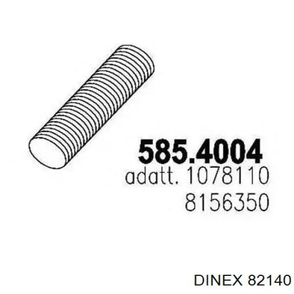 Compre 82140 Dinex Ondulação do silenciador