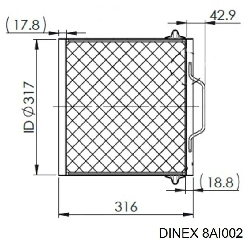 8AI002 Dinex Convertidor - catalisador