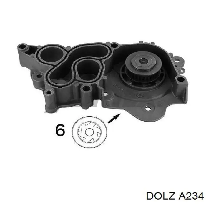 Bomba de água (bomba) de esfriamento Dolz A234 preço, a partir de 80,71 USD