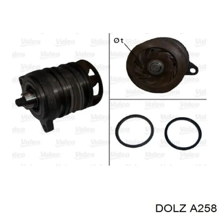 Bomba de água (bomba) de esfriamento Dolz A258 preço, a partir de 104,68 USD