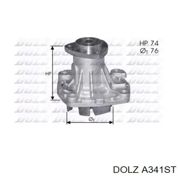 Bomba de água (bomba) de esfriamento A341ST Dolz
