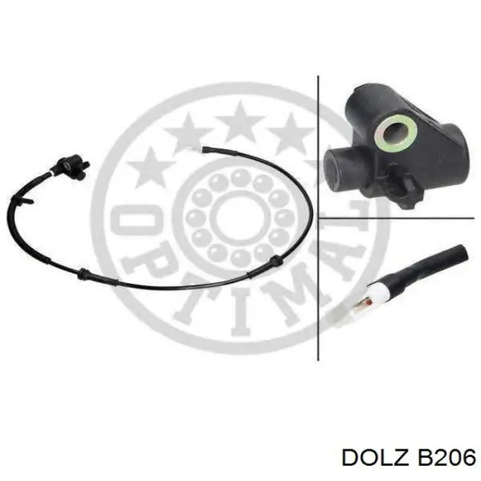 Bomba de água (bomba) de esfriamento B206 Dolz