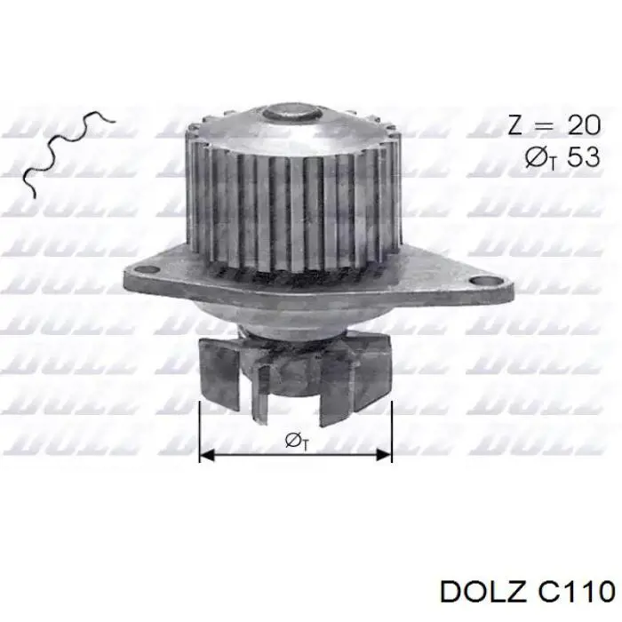 C110 Dolz Bomba de água (bomba) de esfriamento