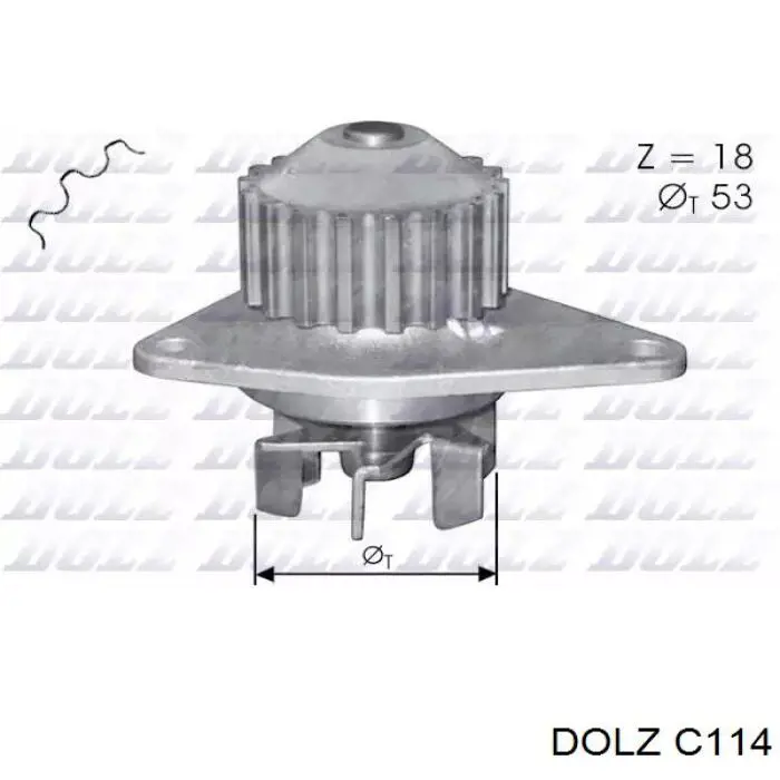 C114 Dolz Bomba de água (bomba) de esfriamento