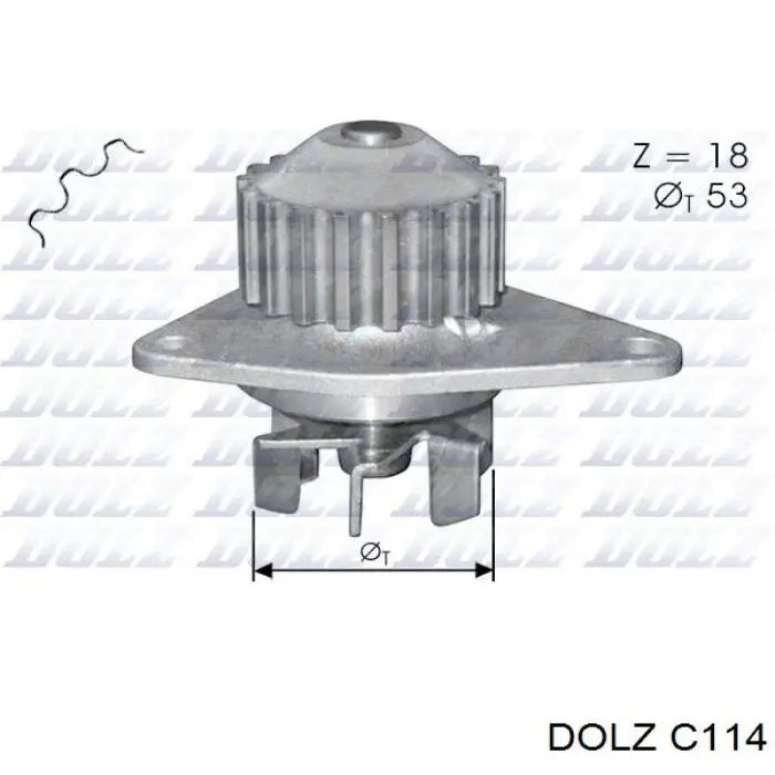 Compre C114 Dolz Bomba de água (bomba) de esfriamento