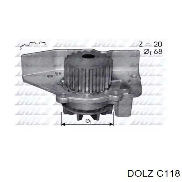 C118 Dolz Bomba de água (bomba) de esfriamento