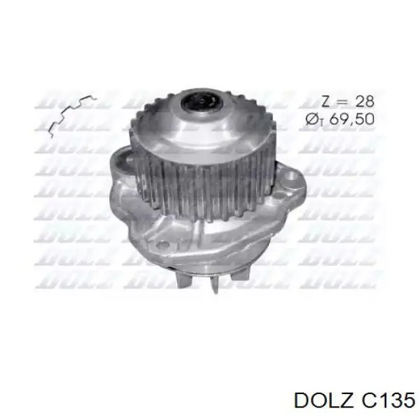 Bomba de água (bomba) de esfriamento Dolz C135 preço, a partir de 99,24 USD
