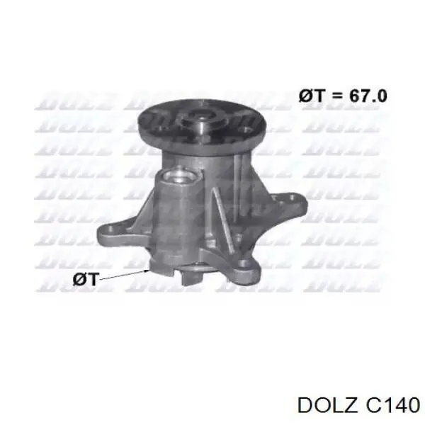C140 Dolz Bomba de água (bomba) de esfriamento