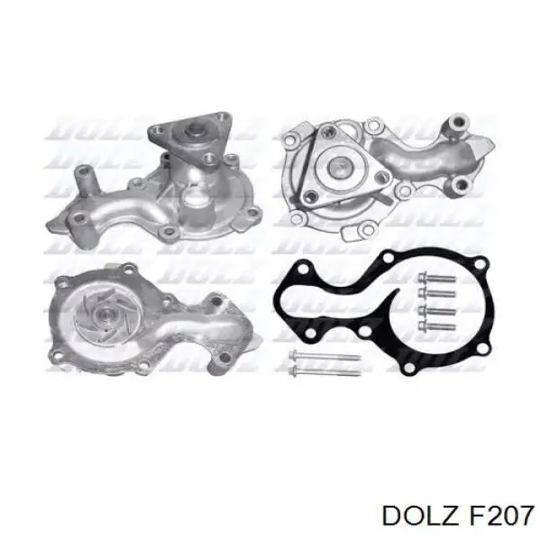 Bomba de água (bomba) de esfriamento, montada com caixa Dolz F207 preço, a partir de 61,22 USD