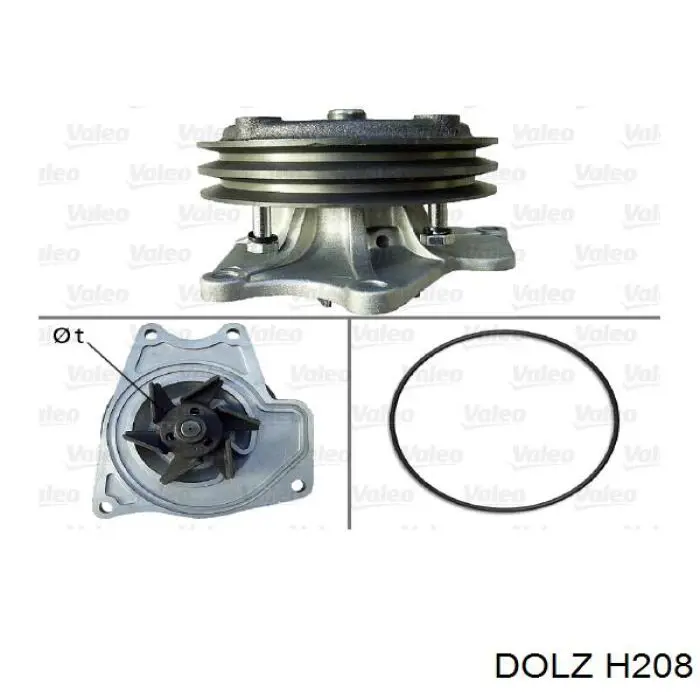 Bomba de água (bomba) de esfriamento Dolz H208 preço, a partir de 72,39 USD