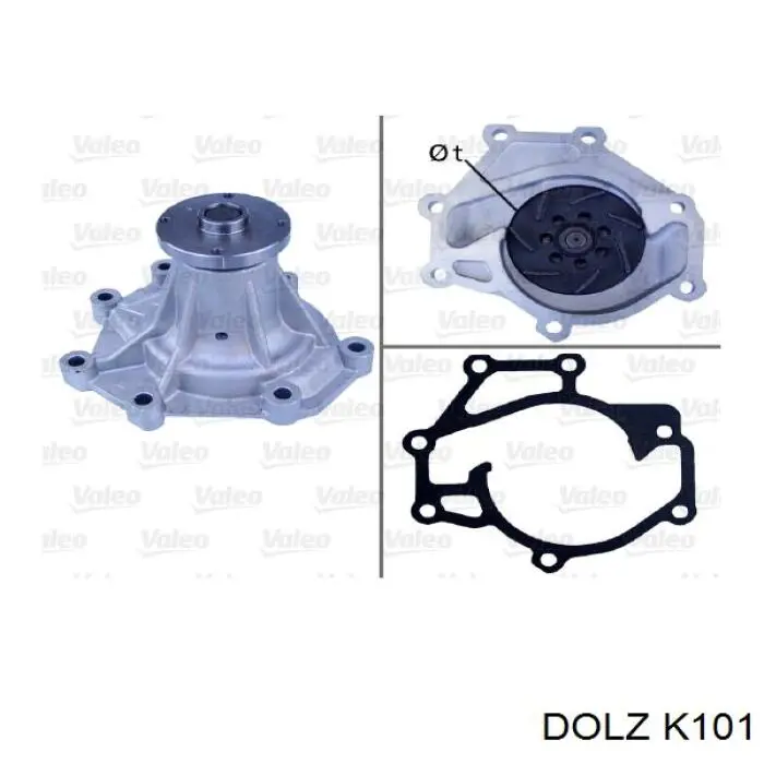 Bomba de água (bomba) de esfriamento Dolz K101 preço, a partir de 65,69 USD