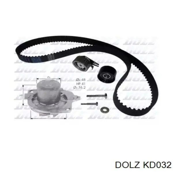 Compre KD032 Dolz Correia do mecanismo de distribuição de gás, kit