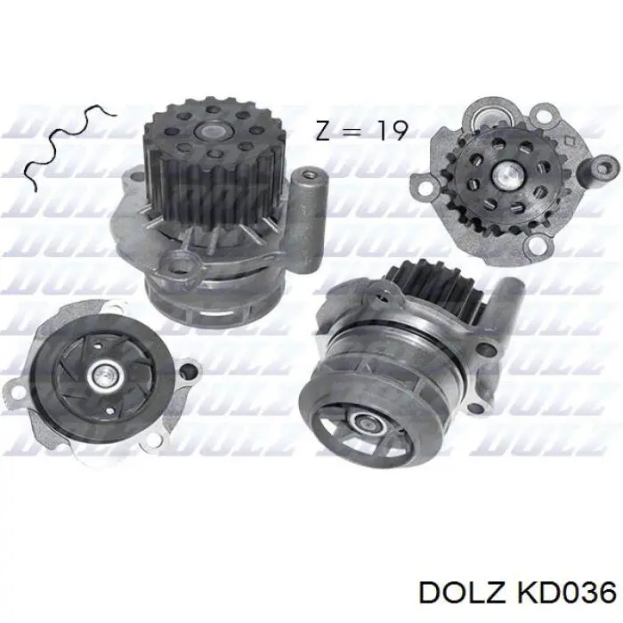 Compre KD036 Dolz Correia do mecanismo de distribuição de gás, kit