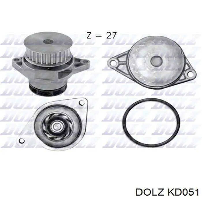 Correia do mecanismo de distribuição de gás, kit Dolz KD051 preço, a partir de 158,99 USD