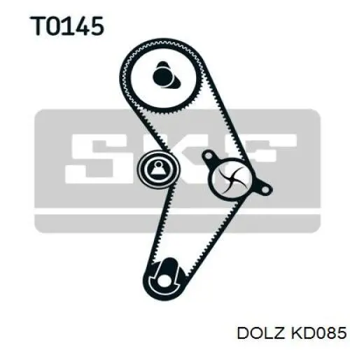 Compre KD085 Dolz Correia do mecanismo de distribuição de gás, kit
