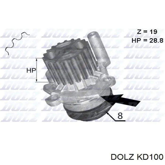 Correia do mecanismo de distribuição de gás, kit Dolz KD100 preço, a partir de 175,24 USD