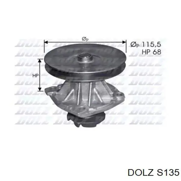 S135 Dolz Bomba de água (bomba) de esfriamento