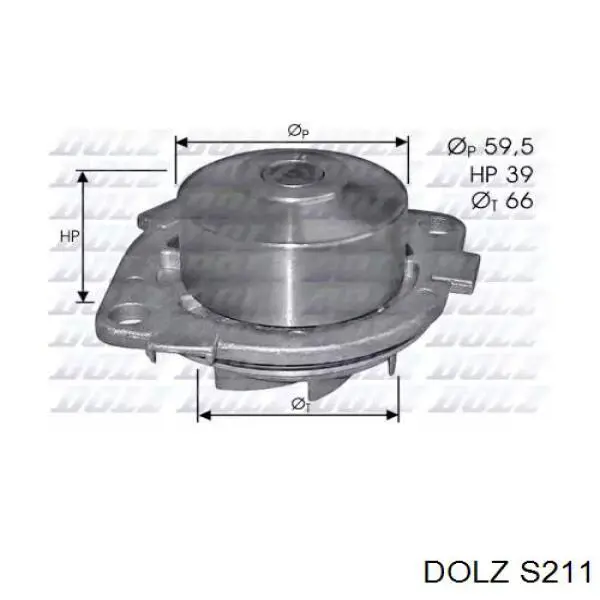 Bomba de água (bomba) de esfriamento Dolz S211 preço, a partir de 40,10 USD