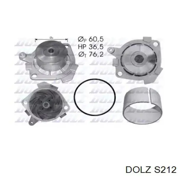 Bomba de água (bomba) de esfriamento Dolz S212 preço, a partir de 45,71 USD