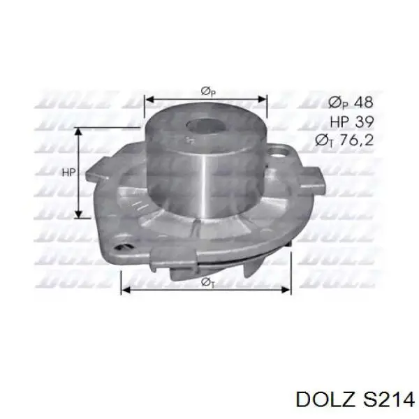 Bomba de água (bomba) de esfriamento Dolz S214 preço, a partir de 52,59 USD