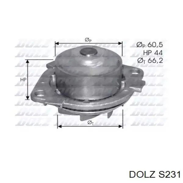 Compre S231 Dolz Bomba de água (bomba) de esfriamento