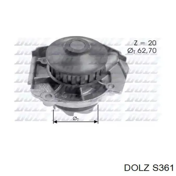 Bomba de água (bomba) de esfriamento Dolz S361 preço, a partir de 38,08 USD