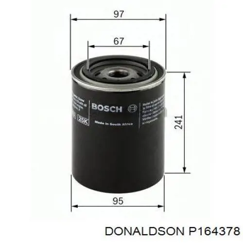Filtro da Caixa Automática de Mudança Donaldson P164378 preço, a partir de 61,81 USD