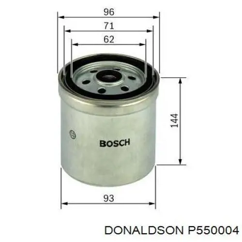 Filtro de combustível Donaldson P550004 preço, a partir de 27,08 USD