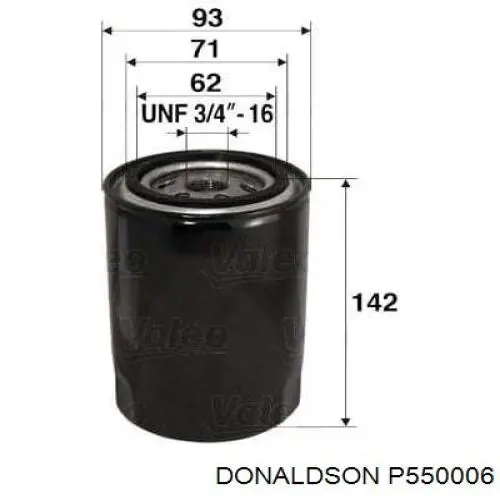 Compre P550006 Donaldson Filtro de óleo
