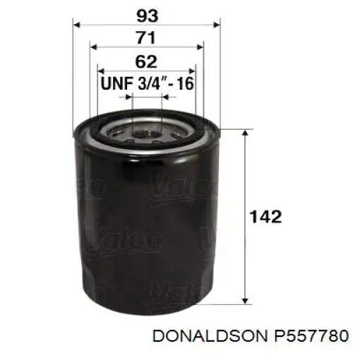 Filtro de óleo Donaldson P557780 preço, a partir de 5,95 USD