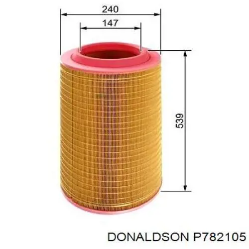 P782105 Donaldson Filtro de ar