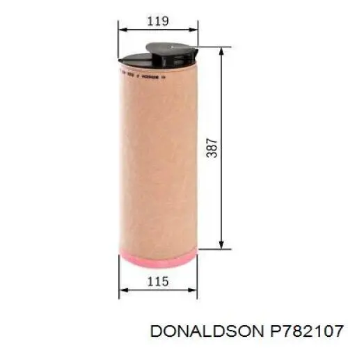 P782107 Donaldson Filtro de ar