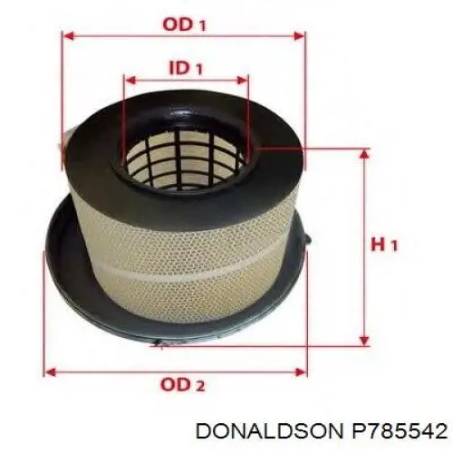 Filtro de ar Donaldson P785542 preço, a partir de 123,47 USD