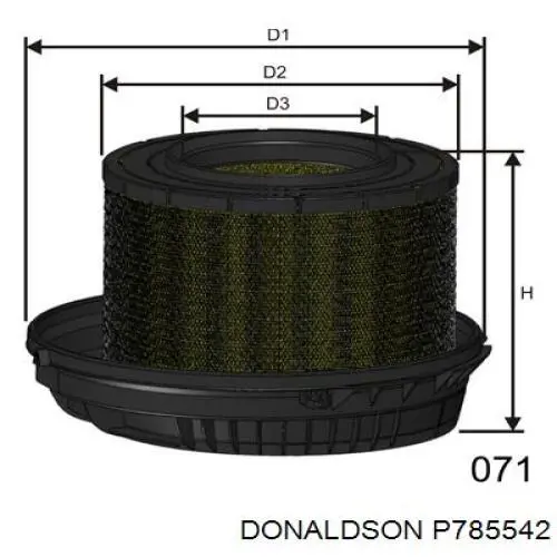 Compre P785542 Donaldson Filtro de ar